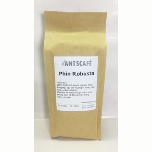 cà phê nguyên chất robusta pha phin